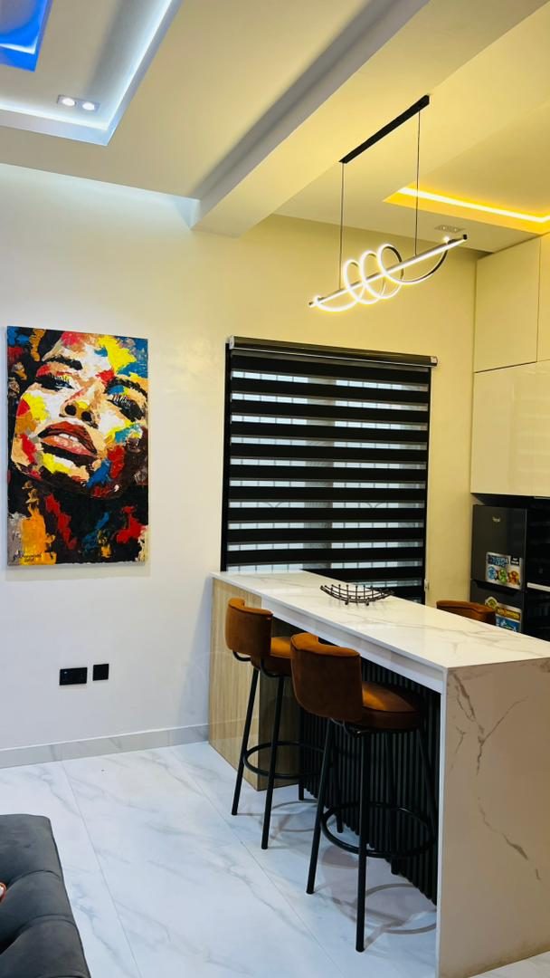 Breakfast bar, Apartment Alpha, Nimbus Nook Ikeja GRA