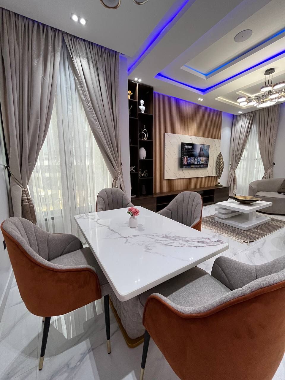 Dining table for four, Apartment Charlie, Nimbus Nook Ikeja GRA