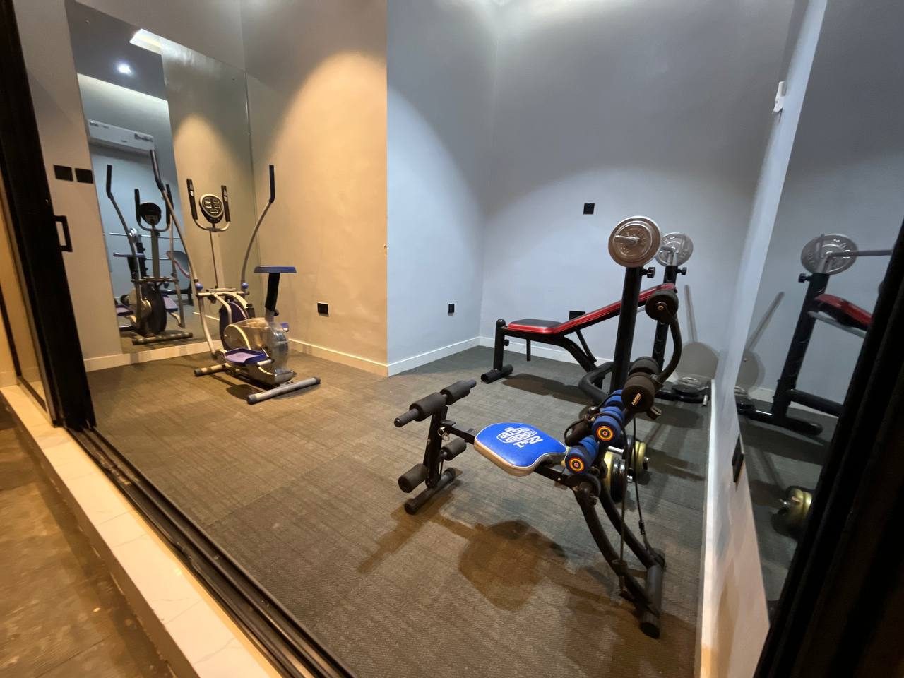 Gym at Nimbus Nook shortlet apartments, Ikeja GRA